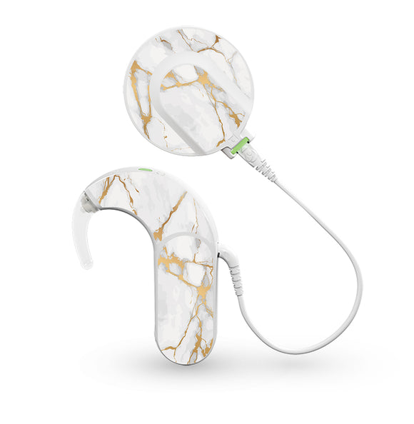 Gold Marble skin for Med-El Sonnet and Sonnet 2 Cochlear Implants