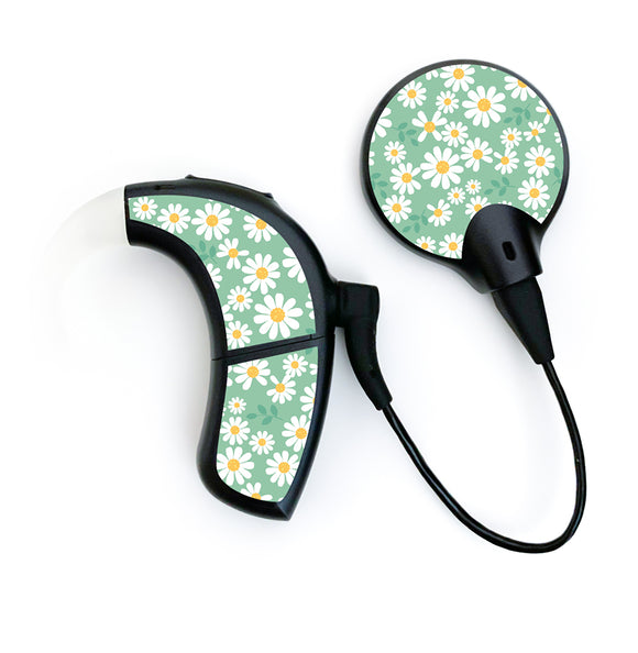 Daisies skin for Advanced Bionics Naida and Marvel
