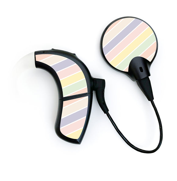 Pastel Stripes skin for Advanced Bionics Naida and Marvel