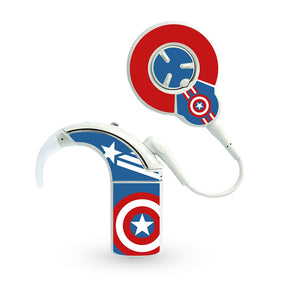 America Superhero skins for Cochlear Nucleus 8 (N8)