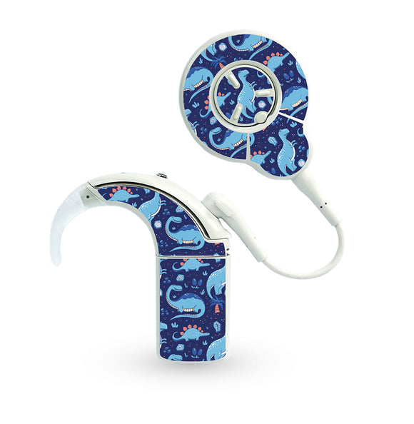 Blue Dinosaurs skins for Cochlear Nucleus 8 (N8)