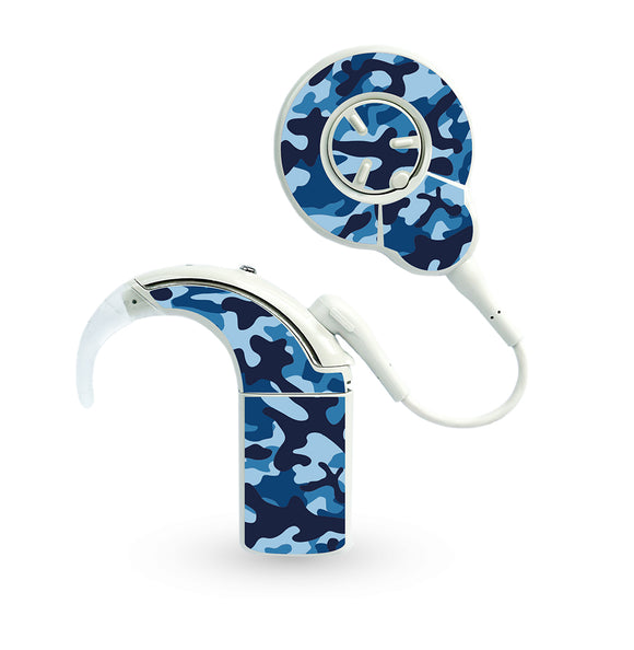 Camouflage Blue skins for Cochlear Nucleus 8 (N8)