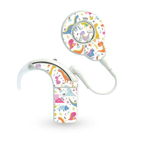 Colourful Dinosaurs skins for Cochlear Nucleus 8 (N8)