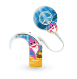 Little Sharkey Pink skins for Cochlear Nucleus 8 (N8)