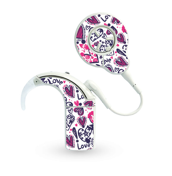 Love Hearts skins for Cochlear Nucleus 8 (N8)