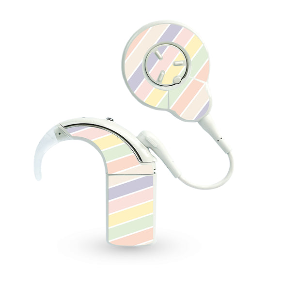 Pastel Stripes skins for Cochlear Nucleus 8 (N8)
