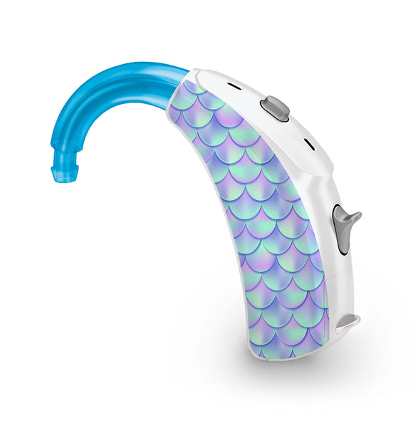 Mermaid Scales skin for Hearing Aid