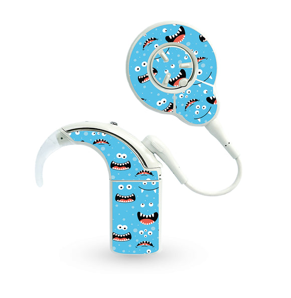 Silly Monster Faces skins for Cochlear Nucleus 8 (N8)