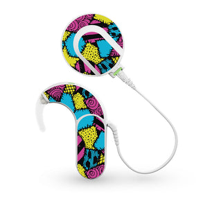 Sally Patchwork skin for Med-El Sonnet and Sonnet 2 Cochlear Implants