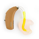 Yellow coloured hearing aid tube