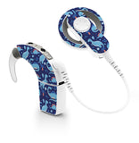 Blue Dinosaurs skin for Cochlear Implant, Advanced Bionics