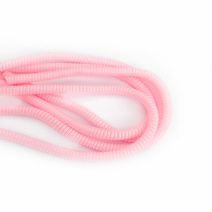 baby pink cable twist for cochlear implants and hearing aids