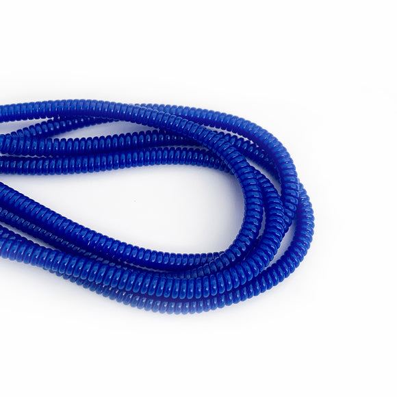 blue cable twist for cochlear implants and hearing aids