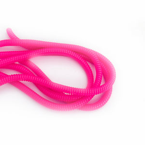 hot pink cable twist for cochlear implants and hearing aids