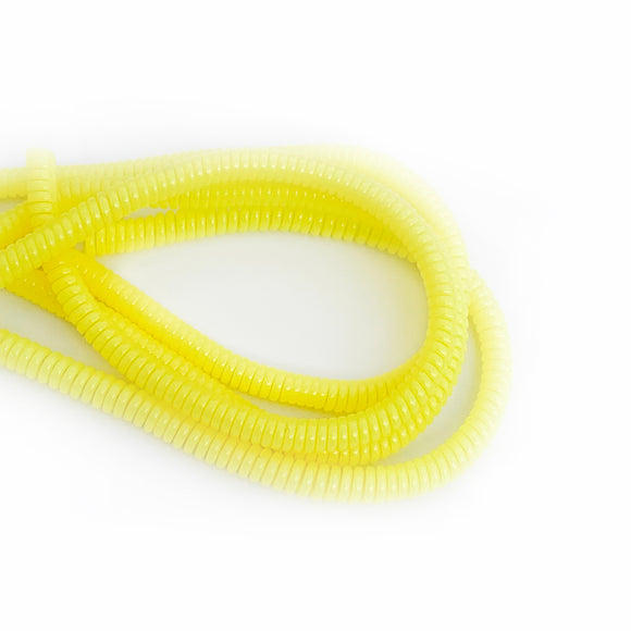 yellow cable twist for cochlear implants and hearing aids