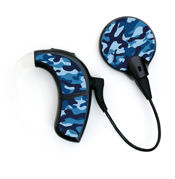 Camouflage Blue skin for Advanced Bionics Naida and Marvel