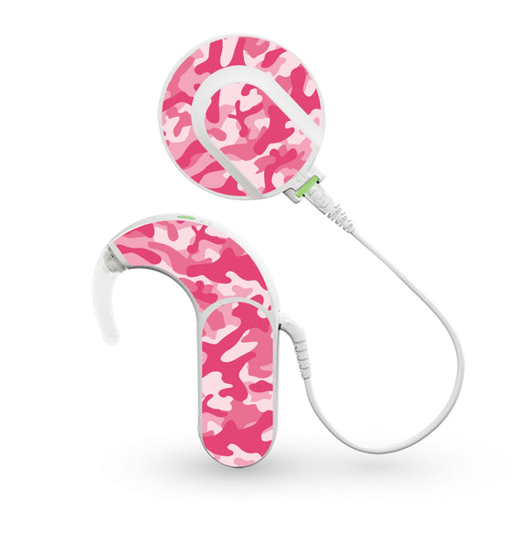 Camouflage Pink skin for Med-El Sonnet and Sonnet 2 Cochlear Implants