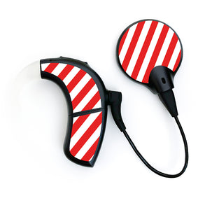 Candy Cane skin for Advanced Bionics Naida and Marvel