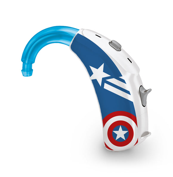 America Superhero skin for Hearing Aid