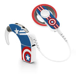 America Superhero skin for Cochlear Implant, Advanced Bionics