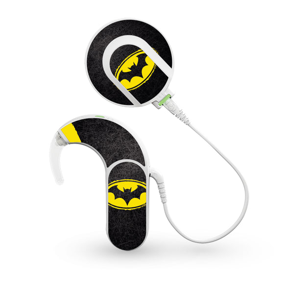 Dark Knight Superhero skin for Med-El Sonnet and Sonnet 2 Cochlear Implants