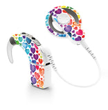 Rainbow Hearts skin for Cochlear Implant, Advanced Bionics