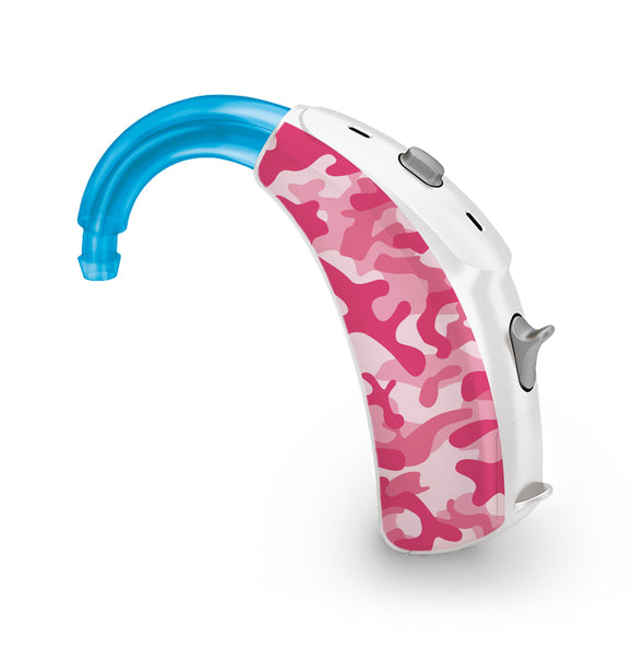 Camouflage Pink skin for Hearing Aid