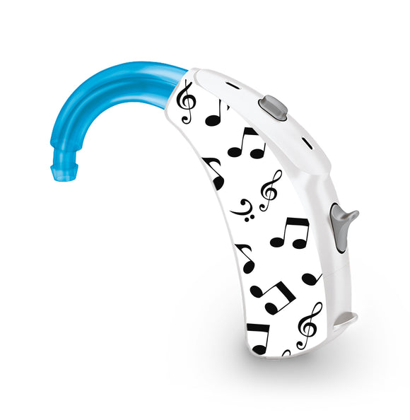 Music Notes skin for Hearing Aid