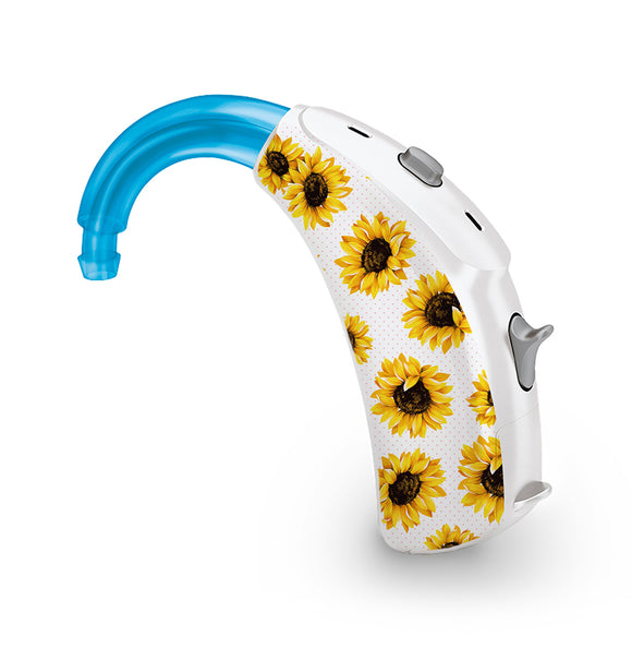Sunflowers skin for Hearing Aid