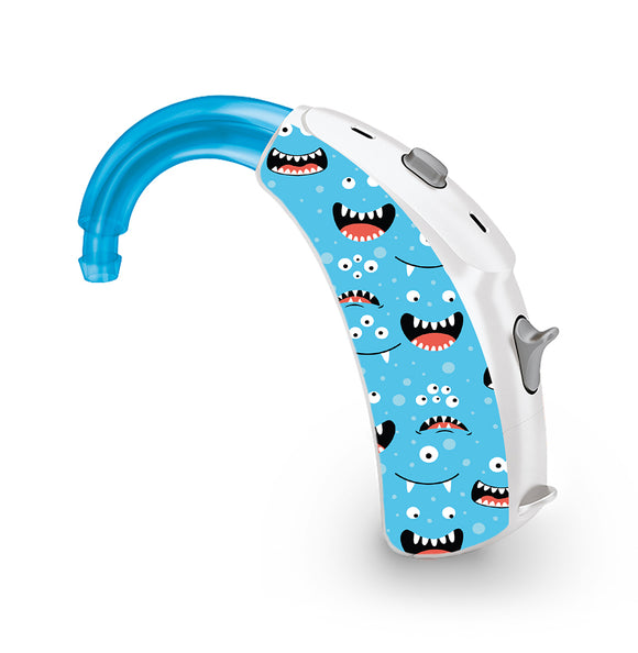 Silly Monster Faces skin for Hearing Aid