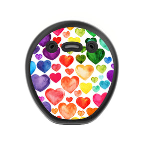 Rainbow Hearts skin for Nucleus Kanso 2 sound processors