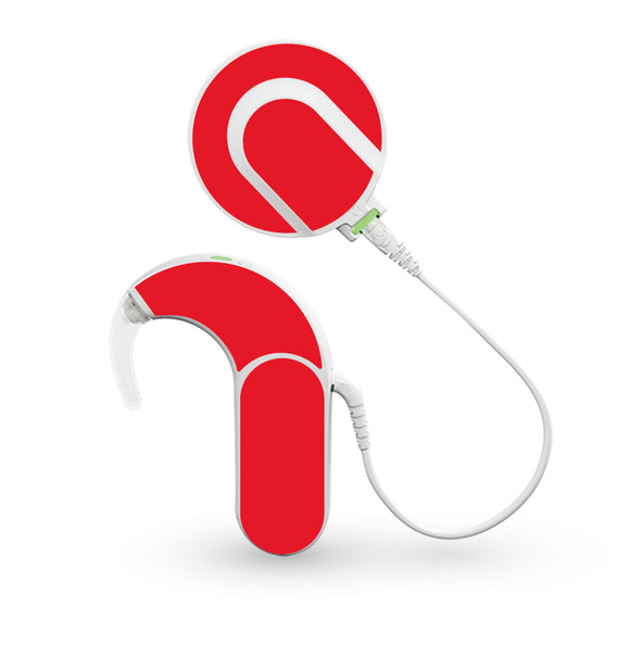 Red skin for Med-El Sonnet and Sonnet 2 Cochlear Implants