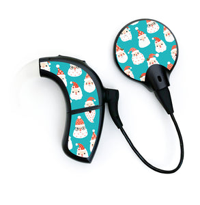 Santa Heads skin for Advanced Bionics Naida and Marvel