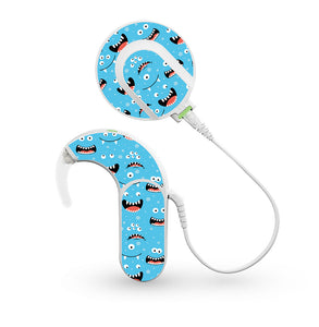 Silly Monster Faces skin for Med-El Sonnet and Sonnet 2 Cochlear Implants