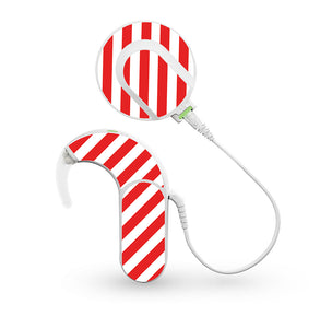 Candy Cane skin for Med-El Sonnet and Sonnet 2 Cochlear Implants