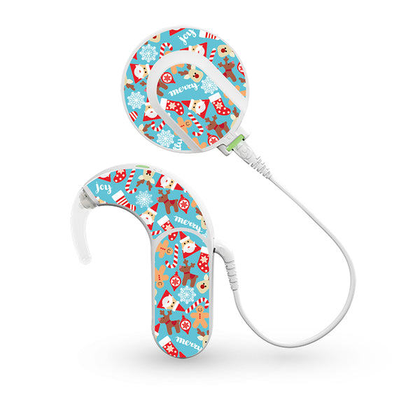 Happy Holidays skin for Med-El Sonnet and Sonnet 2 Cochlear Implants