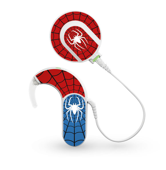 Spidey Superhero skin for Med-El Sonnet and Sonnet 2 Cochlear Implants