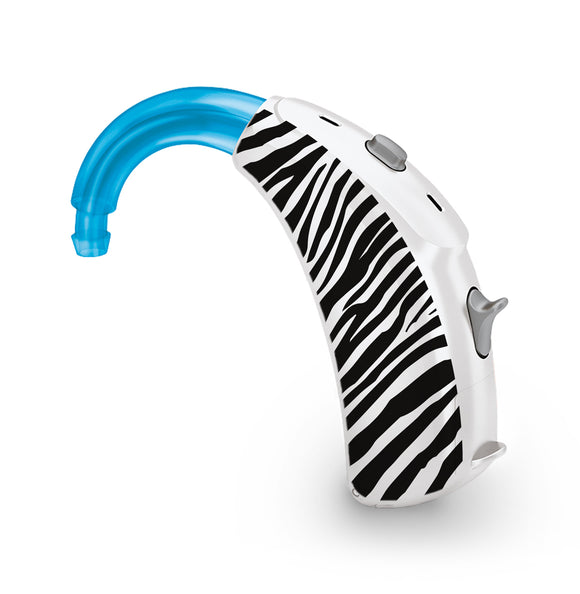 Zebra Print skin for Hearing Aid